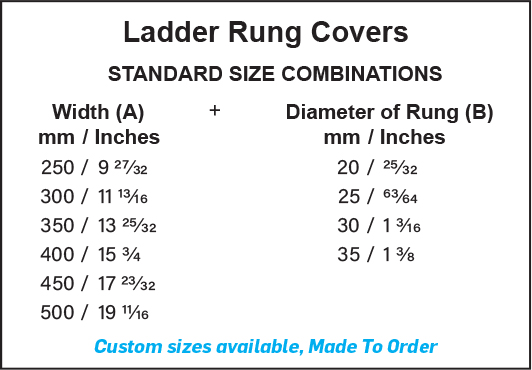 Antislip Ladder Rung Covers